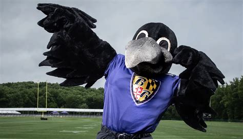 Baltimore Ravens mascots Edgar Allan Poe